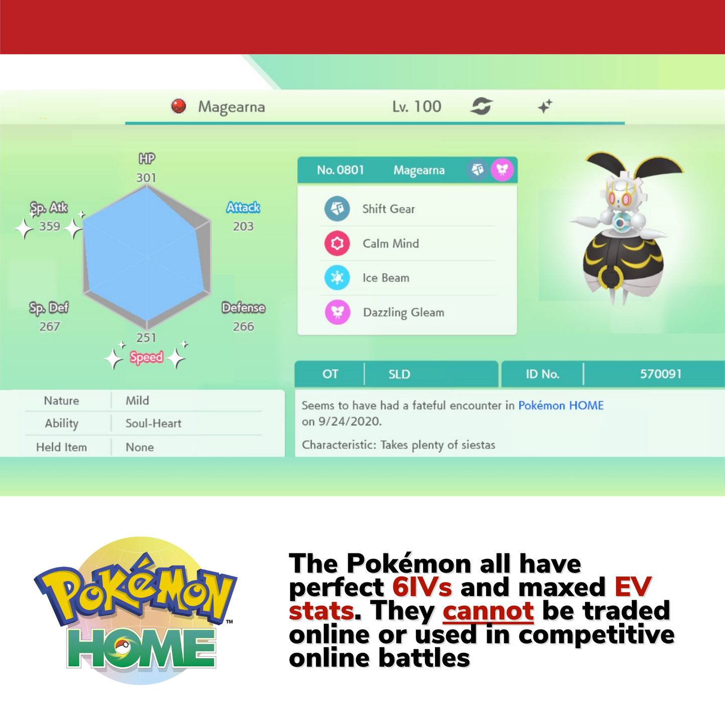 Pokémon HOME Shiny Locked Complete Collection Bundle Scarlet Violet Compatible Magearna Hoopa Ogerpon Terapagos Shiny