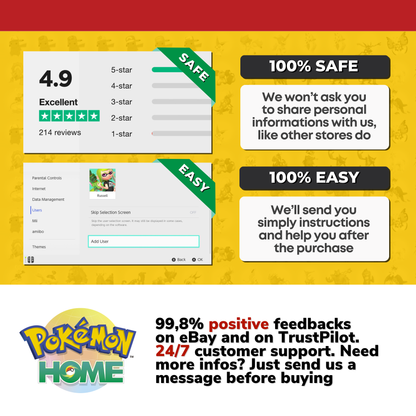 Pokémon HOME Shiny Locked Complete Collection Bundle Scarlet Violet Compatible Magearna Hoopa Ogerpon Terapagos Shiny