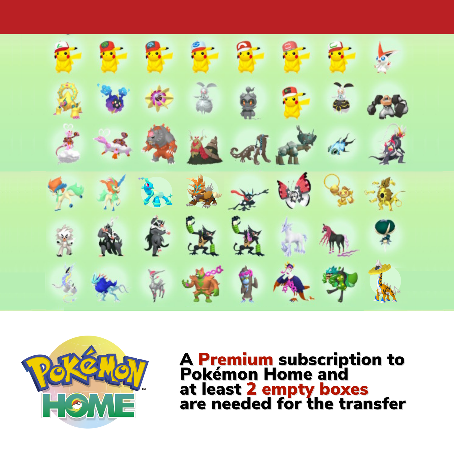 Pokémon HOME Shiny Locked Complete Collection Bundle Scarlet Violet Compatible Miraidon Koraidon Volcanion Ogerpon Keldeo Hoopa Shiny by Il mio negozio | Shiny Living Dex