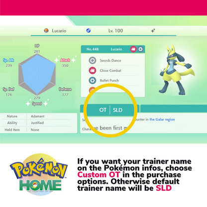 Pokémon Sword Shield Complete Shiny Living Dex & Strategic Guide Custom OT Name Galar Pokedex Competitive Pokémon HOME