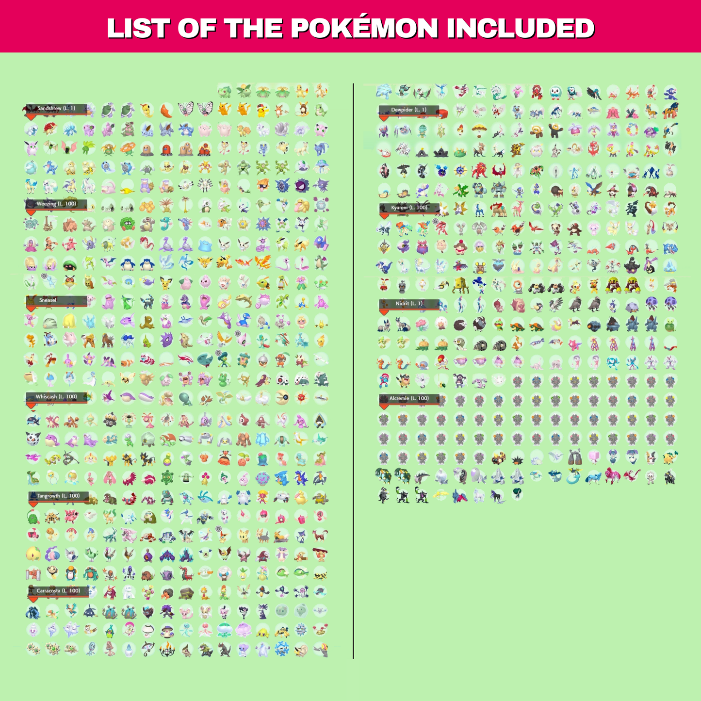 Pokémon Sword Shield Complete Shiny Living Dex & Strategic Guide Custom OT Name Galar Pokedex Competitive Pokémon HOME