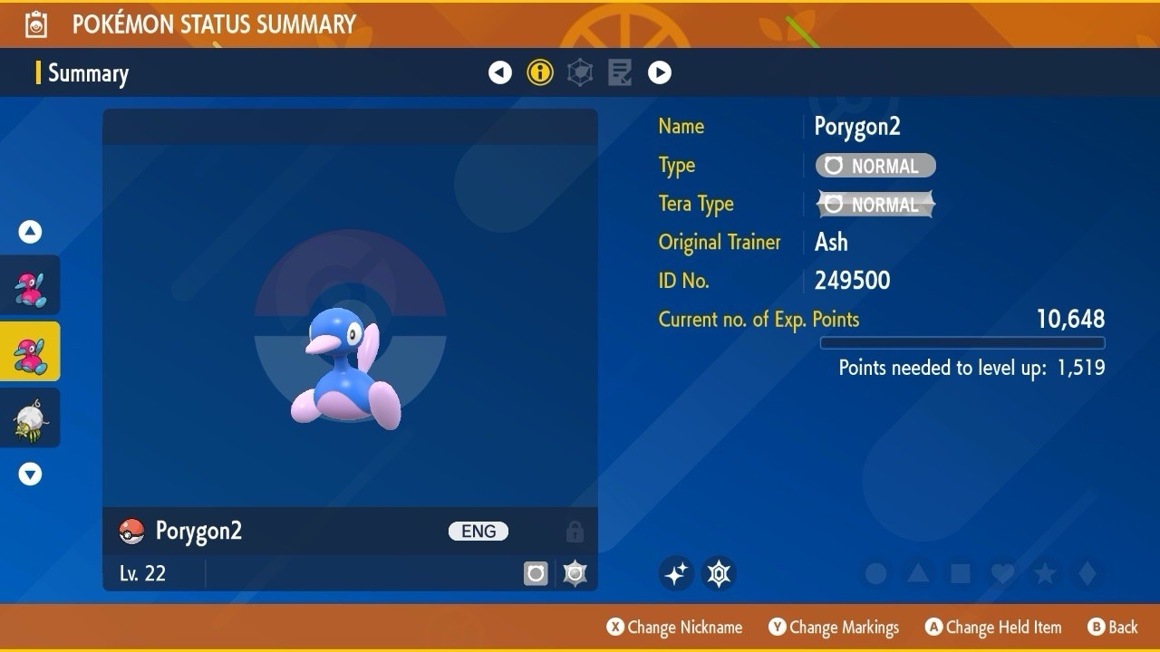 Porygon 2 Shiny Event Mass Outbreaks 2025 Untouched IV Pokémon Scarlet Violet