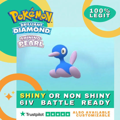Porygon 2  Shiny ✨ or Non Shiny Pokémon Brilliant Diamond Shining Pearl Battle Ready 6 IV Competitive 100%  Legit Level 100 Customizable Custom OT