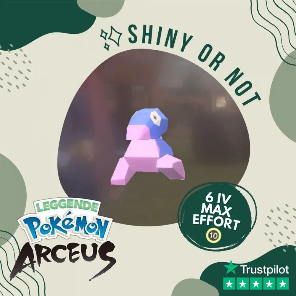 Porygon Shiny ✨ Legends Pokémon Arceus 6 Iv Max Effort Custom Ot Level Gender