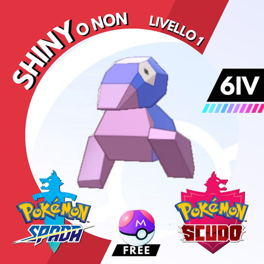 Porygon Shiny o Non 6 IV e Master Ball Legit Pokemon Spada Scudo Sword Shield
