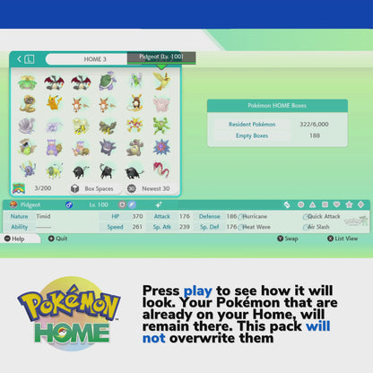 Pokémon CHAMPIONS Complete Bundle HOME Shiny Living Dex Competitive IV Pokedex Legit Legal Compatible with all games