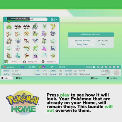 Mega Evolution Bundle Legends Z-A Pokémon HOME Complete Collection Shiny & Non Shiny 6 IV Ranked Battle Ready All Mega Evolved Forms