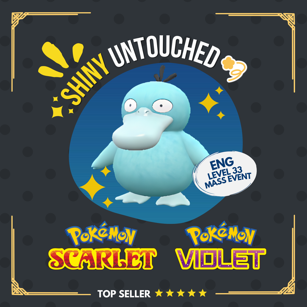 Psyduck Shiny Event AbsentMinded Mark Spacey Untouched IV Pokémon Scarlet Violet