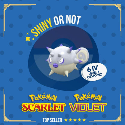 Qwilfish Hisui Shiny or Non ✨ 6 IV Customizable Nature OT Pokémon Scarlet Violet by Shiny Living Dex | Shiny Living Dex