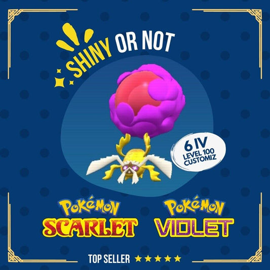 Rabsca Shiny or Non ✨ 6 IV Competitive Customizable Pokémon Scarlet Violet by Shiny Living Dex | Shiny Living Dex