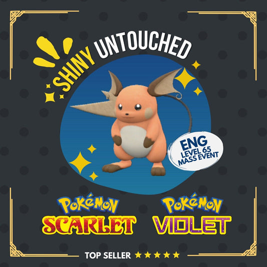 Raichu Shiny Event July Pikachu Mass Outbreak Untouched Pokémon Scarlet Violet