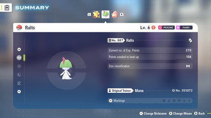 Ralts Event 2025 Untouched IV Early Purchase Bonus Pokémon Legends Z-A ZA Z A