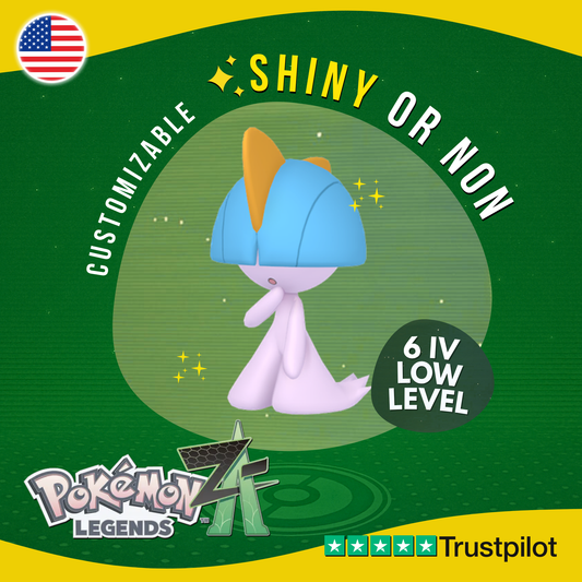 Ralts Shiny or Non ✨ 6 IV Pokémon Legends Z-A Competitive Customizable ZA Z A