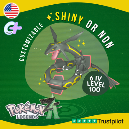 Rayquaza ✨ Shiny or Non Shiny 6 IV Pokémon Legends Z-A Custom Competitive ZA Z A