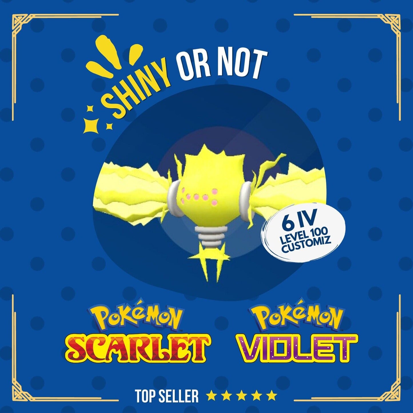 Regieleki Shiny or Non ✨ 6 IV Competitive Customizable Pokémon Scarlet Violet by Shiny Living Dex | Shiny Living Dex