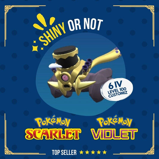 Revavroom Shiny or Non ✨ 6 IV Competitive Customizable Pokémon Scarlet Violet by Shiny Living Dex | Shiny Living Dex