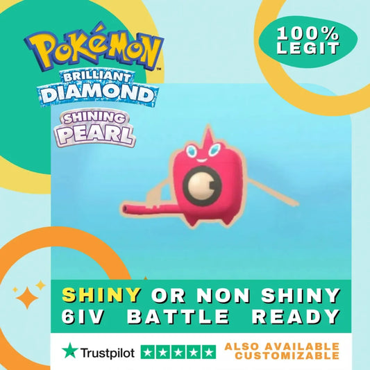 Rotom   Shiny ✨ or Non Shiny Pokémon Brilliant Diamond Shining Pearl Battle Ready 6 IV Competitive 100%  Legit Level 100 Customizable Custom OT
