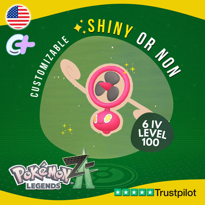 Rotom Fan Form Shiny or Non ✨6 IV Pokémon Legends Z-A Customizable ZA Z A