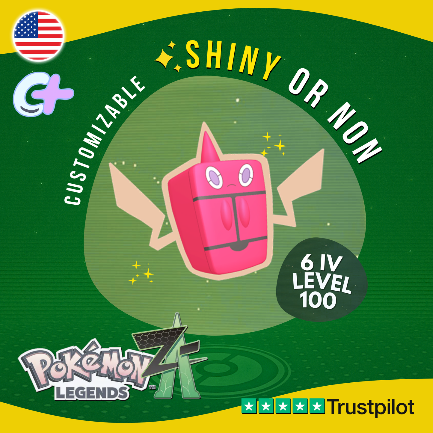 Rotom Frost Form Shiny or Non ✨6 IV Pokémon Legends Z-A Customizable ZA Z A
