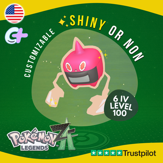Rotom Heat Form Shiny or Non ✨6 IV Pokémon Legends Z-A Customizable ZA Z A