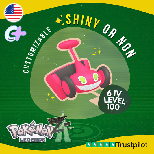 Rotom Mow Form Shiny or Non ✨6 IV Pokémon Legends Z-A Customizable ZA Z A