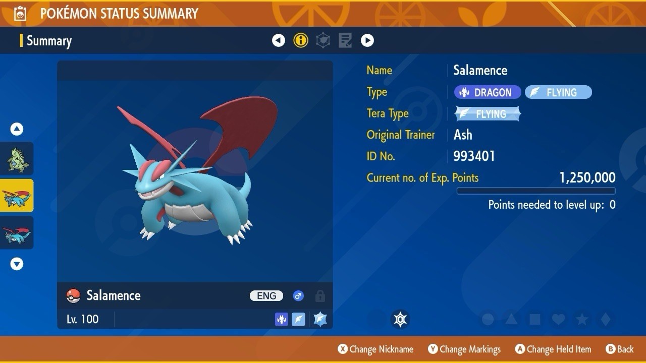 Salamance Unrivaled Tera Raid Event Mightiest Flying 6 IV Pokémon Scarlet Violet