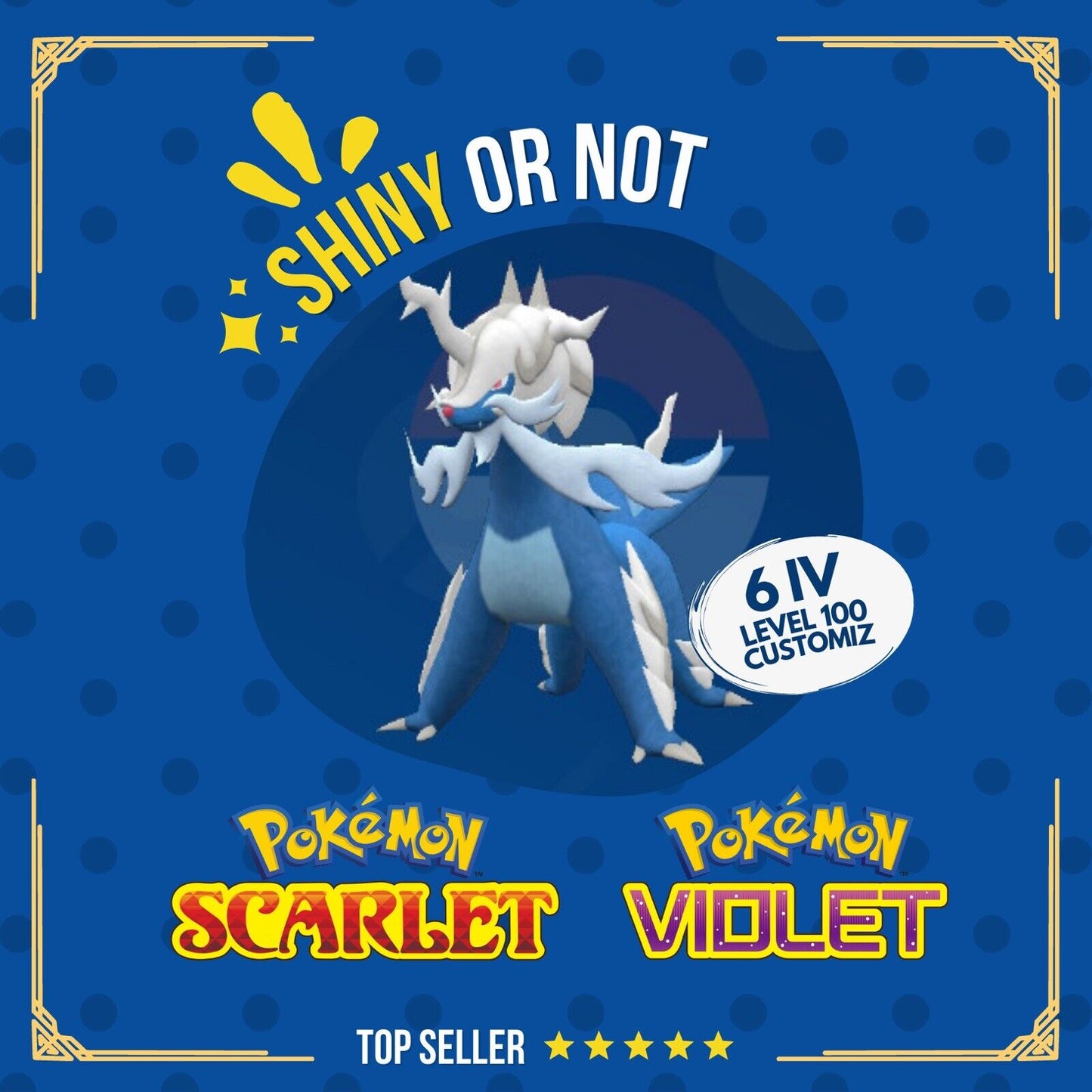 Samurott Hisui Shiny or Non ✨ 6 IV Competitive Custom Pokémon Scarlet Violet by Shiny Living Dex | Shiny Living Dex