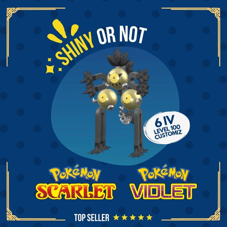 Sandy Shocks Magneton Paradox Shiny or Non ✨ Competitive Pokémon Scarlet Violet by Shiny Living Dex | Shiny Living Dex