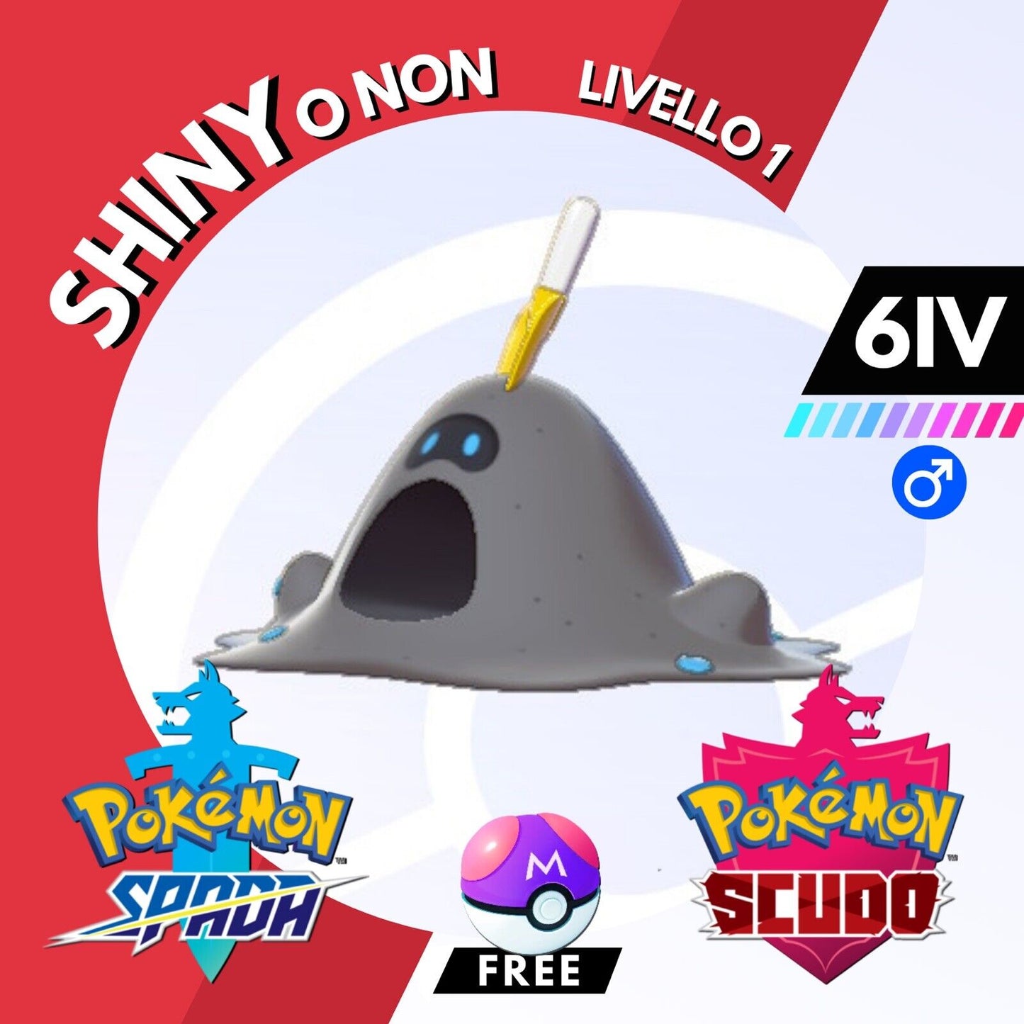 Sandygast Shiny o Non 6 IV e Master Ball Legit Pokemon Spada Scudo Sword Shield