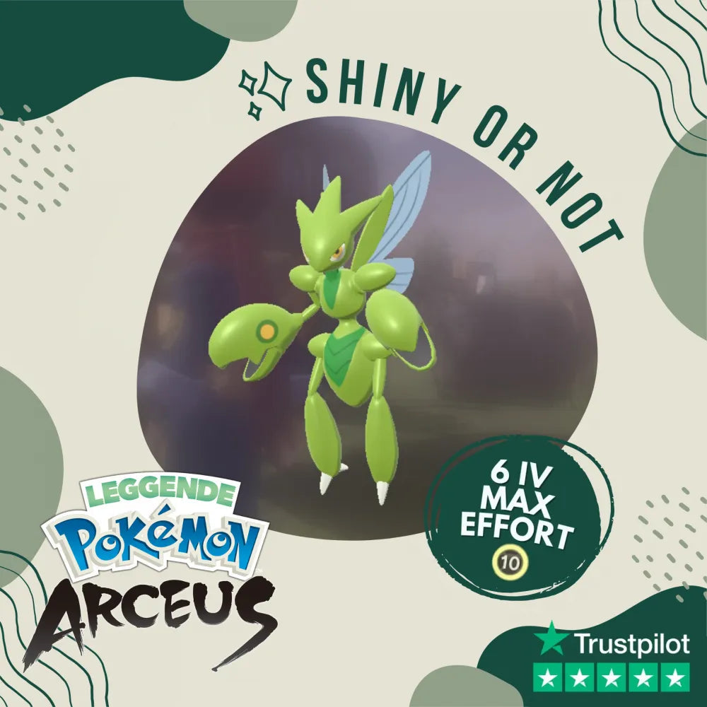 Scizor Shiny ✨ Legends Pokémon Arceus 6 Iv Max Effort Custom Ot Level Gender