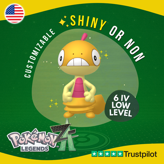 Scraggy Shiny or Non ✨ 6 IV Pokémon Legends Z-A Competitive Customizable ZA Z A
