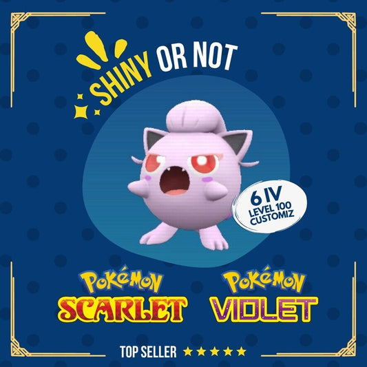 Scream Tail Jigglypuff Paradox Shiny or Non ✨ Competitive Pokémon Scarlet Violet by Shiny Living Dex | Shiny Living Dex