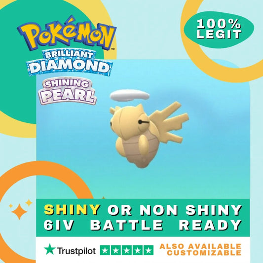 Shedninja  Shiny ✨ or Non Shiny Pokémon Brilliant Diamond Shining Pearl Battle Ready 6 IV Competitive 100%  Legit Level 100 Customizable Custom OT