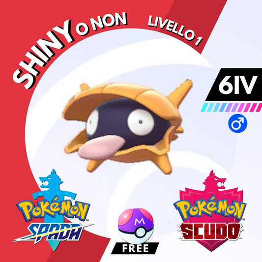 Shellder Shiny o Non 6 IV e Master Ball Legit Pokemon Spada Scudo Sword Shield