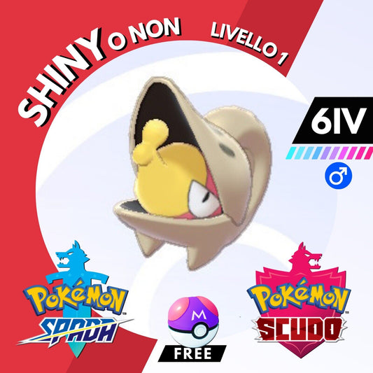 Shelmet Shiny o Non 6 IV e Master Ball Legit Pokemon Spada Scudo Sword Shield
