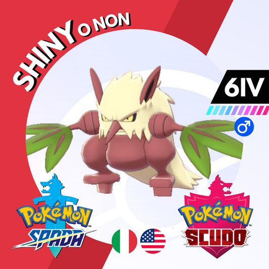 Shiftry Shiny o Non 6 IV Competitivo Legit Pokemon Spada Scudo Sword Shield