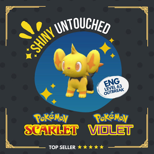 Shinx Shiny Event Strike Gold Mass Outbreak Untouched IV Pokémon Scarlet Violet Shiny by Shiny Living Dex | Shiny Living Dex