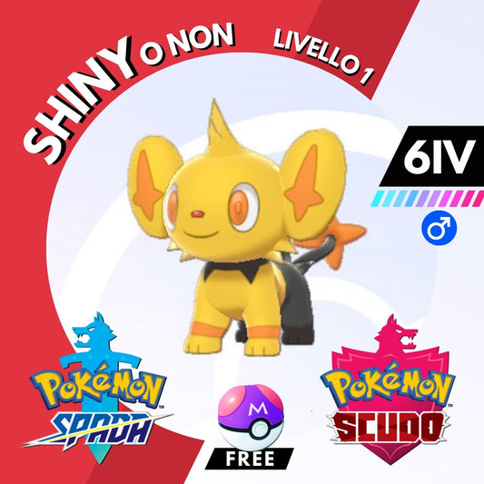 Shinx Shiny o Non 6 IV e Master Ball Legit Pokemon Spada Scudo Sword Shield