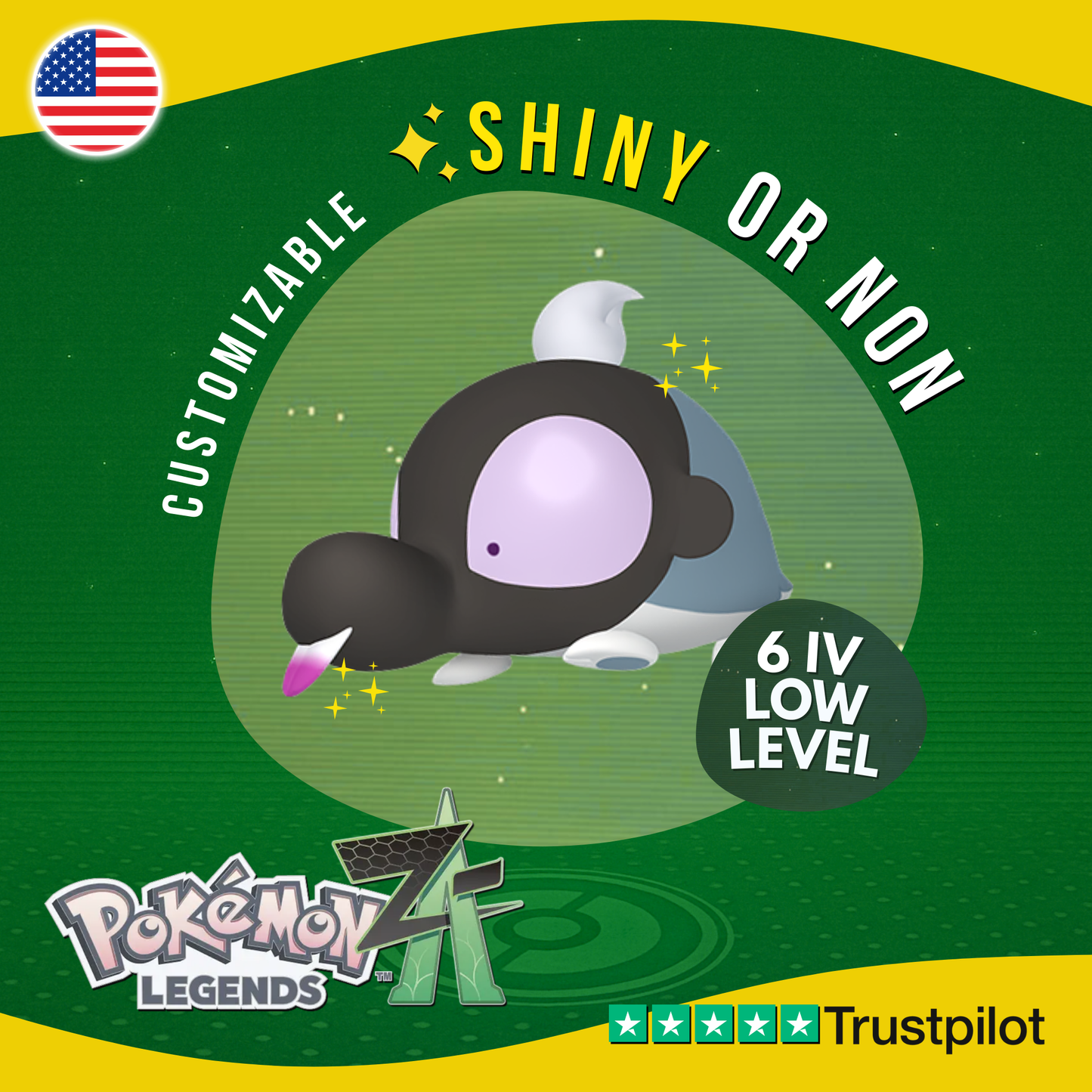 Shroodle Shiny or Non ✨ 6 IV Pokémon Legends Z-A Competitive Customizable ZA Z A