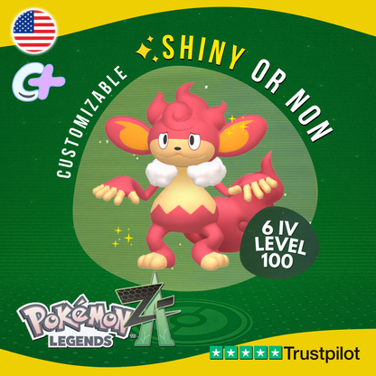 Simisear Shiny or Non ✨6 IV Pokémon Legends Z-A Competitive Customizable ZA Z A