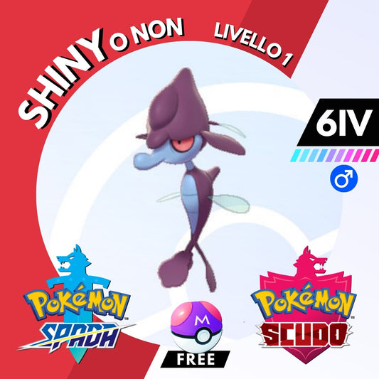 Skrelp Shiny o Non 6 IV e Master Ball Legit Pokemon Spada Scudo Sword Shield