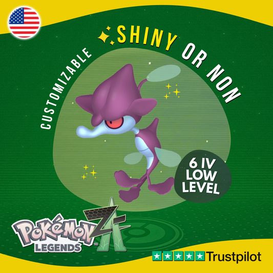 Skrelp Shiny or Non ✨ 6 IV Pokémon Legends Z-A Competitive Customizable ZA Z A