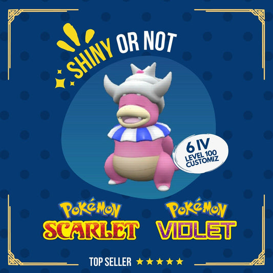 Slowking Shiny or Non ✨ 6 IV Competitive Customizable Pokémon Scarlet Violet by Shiny Living Dex | Shiny Living Dex