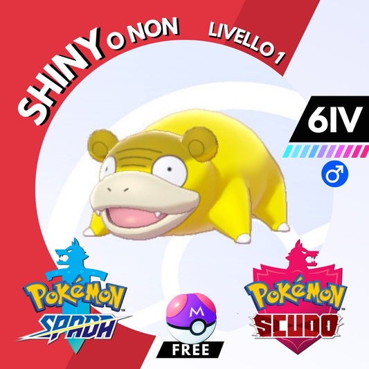 Slowpoke Galar Shiny o Non 6 IV e Master Ball Pokemon Spada Scudo Sword Shield