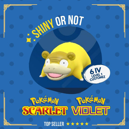 Slowpoke Galar Shiny or Non ✨ 6 IV Customizable Nature OT Pokémon Scarlet Violet by Shiny Living Dex | Shiny Living Dex