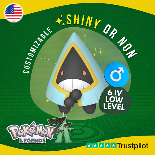 Snorunt Male Shiny or Non ✨ 6 IV Pokémon Legends Z-A Competitive Customizable ZA