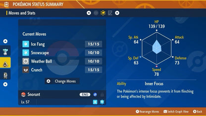 Snorunt Shiny Mass Outbreak August 25 Event Untouched IV Pokémon Scarlet Violet