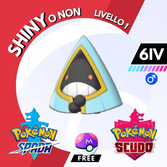 Snorunt Shiny o Non 6 IV e Master Ball Legit Pokemon Spada Scudo Sword Shield