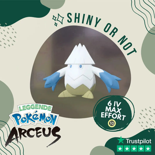 Snover Shiny ✨ Legends Pokémon Arceus 6 Iv Max Effort Custom Ot Level Gender