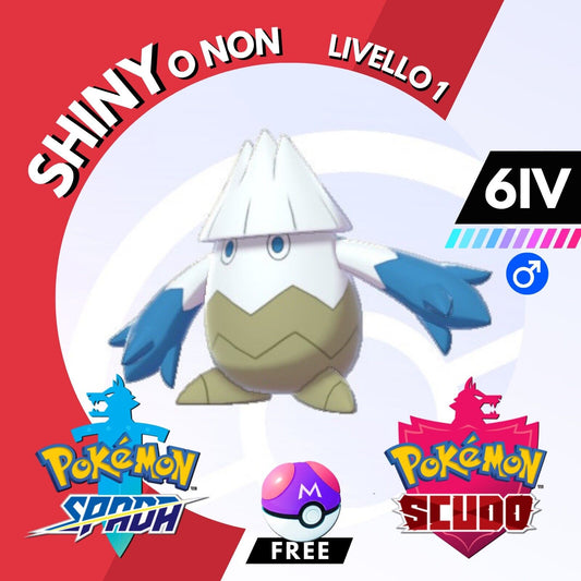 Snover Shiny o Non 6 IV e Master Ball Legit Pokemon Spada Scudo Sword Shield